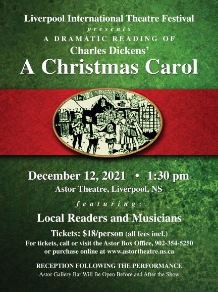 Dramatic Reading of Charles Dickens' A Christmas Carol @ Astor Theatre